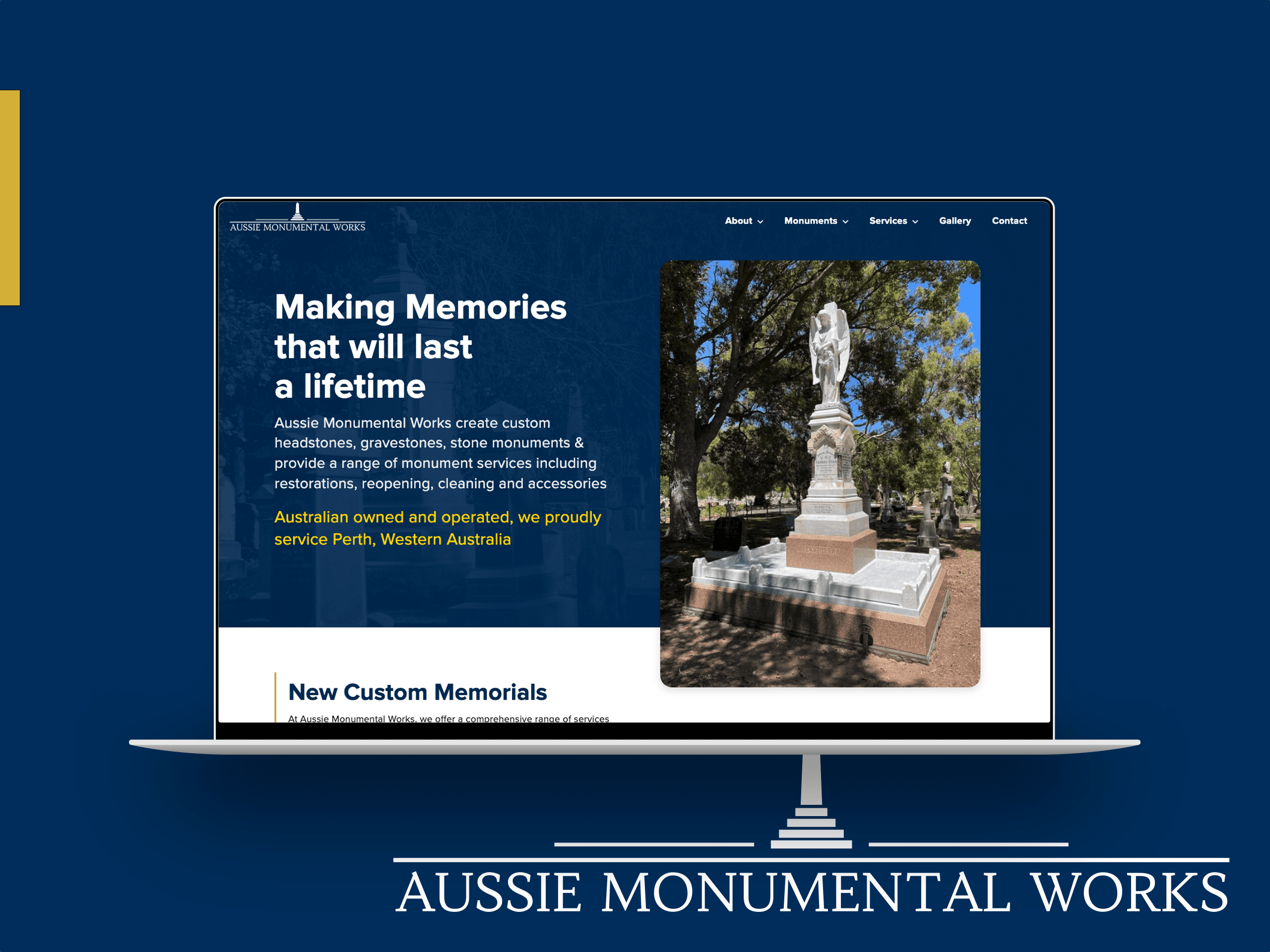 Aussie Monumental - Portfolio Project